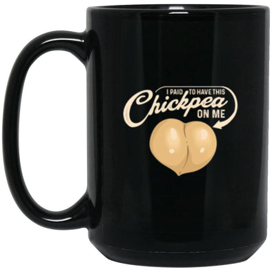 Chickpea Black Mug 15oz (2-sided)