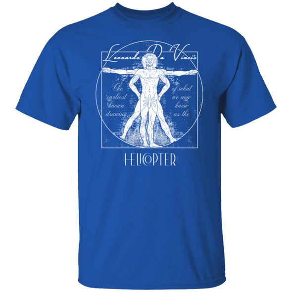 The Vitruvian Helicopter Cotton Tee