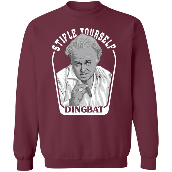 Stifle Yourself Dingbat Crewneck Sweatshirt