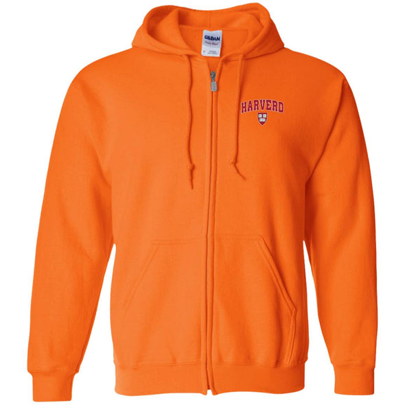 Harverd Zip Up Hooded Sweatshirt