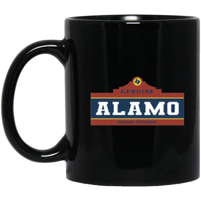 Alamo Beer Black Mug 11oz (2-sided)