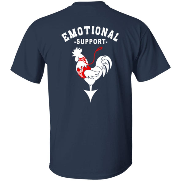 Emotional Support Cock Cotton Tee (BACK PRINT)
