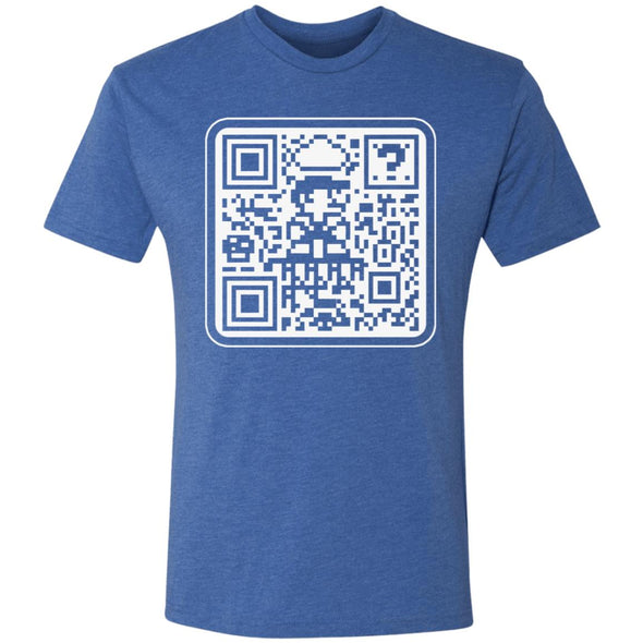 Mario QR Code Premium Triblend Tee