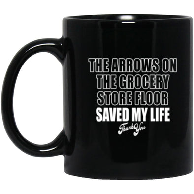 Arrows Saved My Life 2 Black Mug 11oz (2-sided)