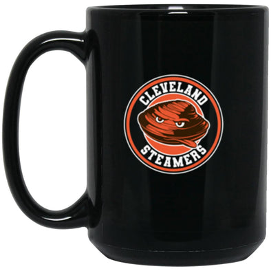 Cleveland Steamers Black Mug 15oz (2-sided)