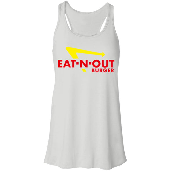 Eat-N-Out Burger  Flowy Racerback Tank