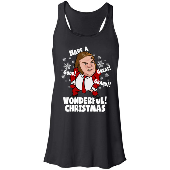 Good Great Grand Wonderful Christmas  Flowy Racerback Tank