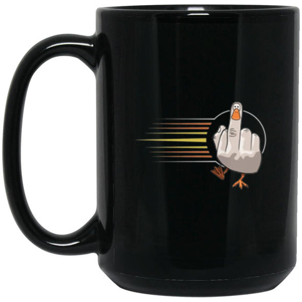 Duck You Goose Black Mug 15oz (2-sided)