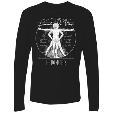 The Vitruvian Helicopter Premium Long Sleeve