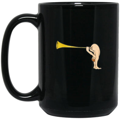 Monty Python Fart Horn 15oz Black Mug