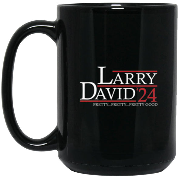 Larry David 24 Black Mug 15oz (2-sided)