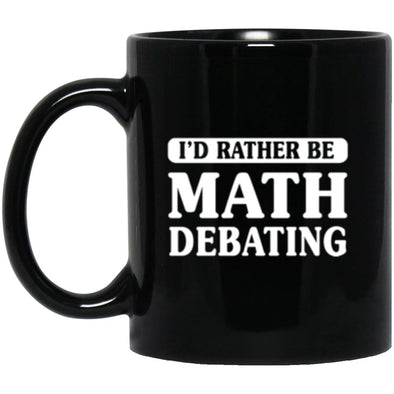 Math Debate Black Mug 11oz (2-sided)