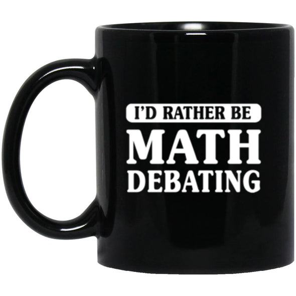 Math Debate Black Mug 11oz (2-sided)