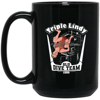 Triple Lindy Black Mug 15oz (2-sided)