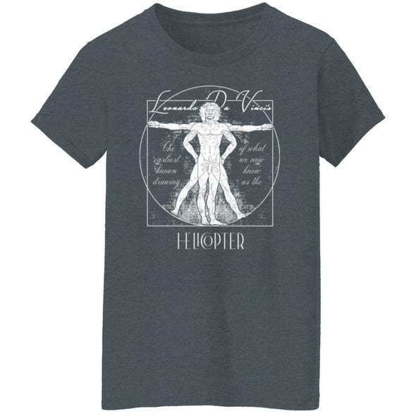 The Vitruvian Helicopter Ladies Cotton Tee