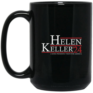 Helen Keller 24 Black Mug 15oz (2-sided)