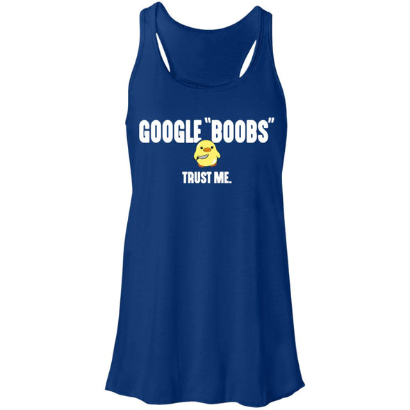 Google "Boobs" Flowy Racerback Tank