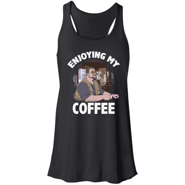 Enjoying My Coffee Flowy Racerback Tank