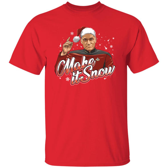 Make It Snow Picard Cotton Tee