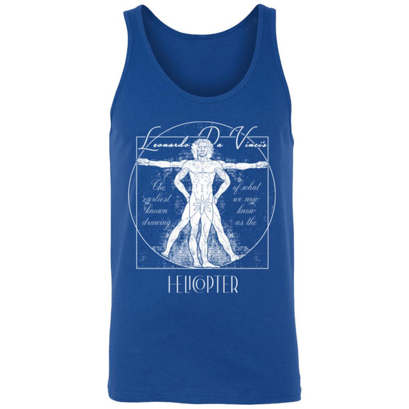 The Vitruvian Helicopter Tank Top