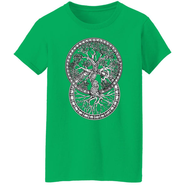 Double Helix Tree Of Life Ladies Cotton Tee