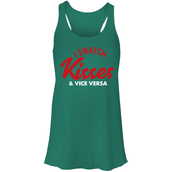 Snatch Kisses Flowy Racerback Tank