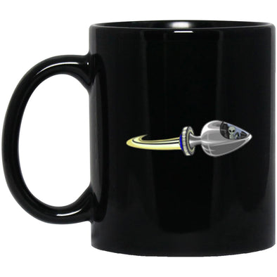Space Probe Black Mug 11oz (2-sided)