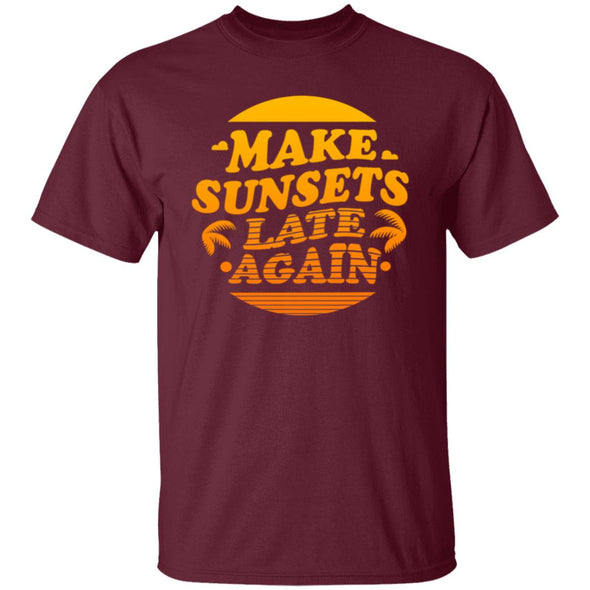 Make Sunsets Late Again Cotton Tee