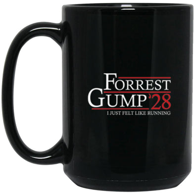 Forrest Gump 28 Black Mug 15oz (2-sided)