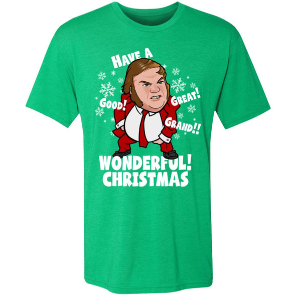 Good Great Grand Wonderful Christmas Premium Triblend Tee