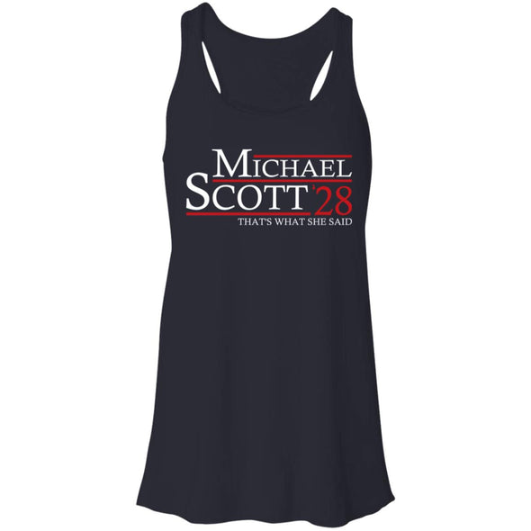 Michael Scott 28 Flowy Racerback Tank