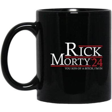 Rick Morty 24 Black Mug 11oz (2-sided)