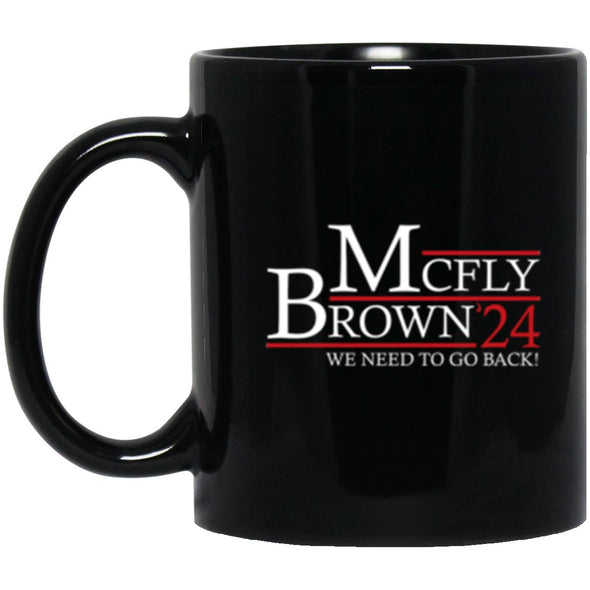 McFly Brown 24 Black Mug 11oz (2-sided)