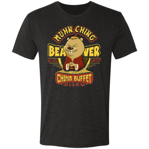 Muhn Ching Beaver Buffet Premium Triblend Tee