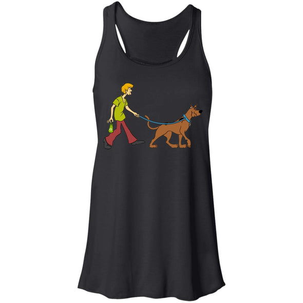 Scooby Doobie Poo Flowy Racerback Tank