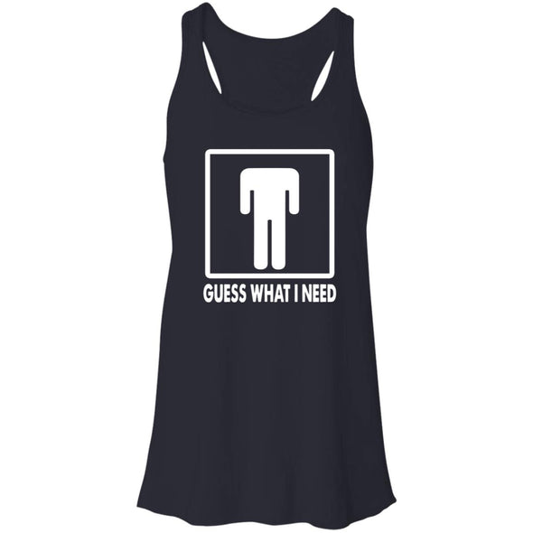 I Need Head Flowy Racerback Tank