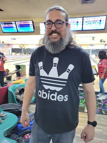 Abides (not Adidas) Cotton Tee