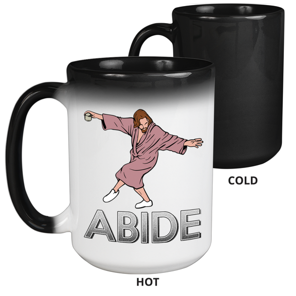 Dude Abide Pose Color Changing Mug