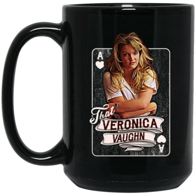 Veronica Vaughn Black Mug 15oz (2-sided)