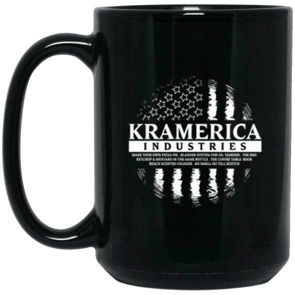 Kramerica Industries Black Mug 15oz (2-sided)