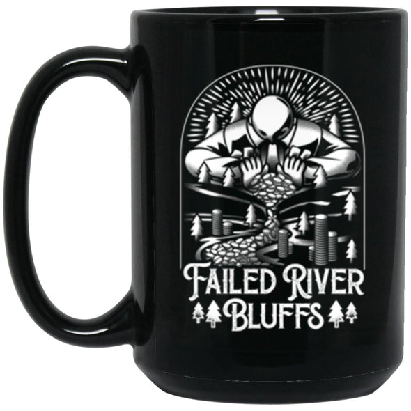 Failed River Bluffs Black Mug 15oz (2-sided)
