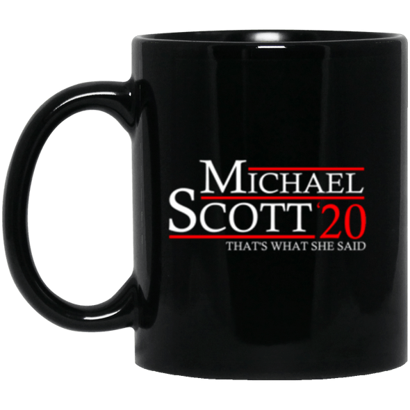 Micael Scott 20 Black Mug 11oz (2-sided)