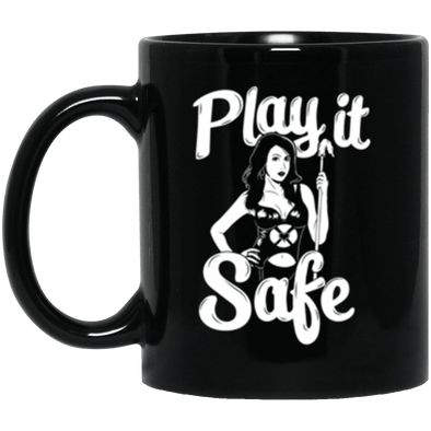 Play it Safe Black Mug 11oz (2-sided)