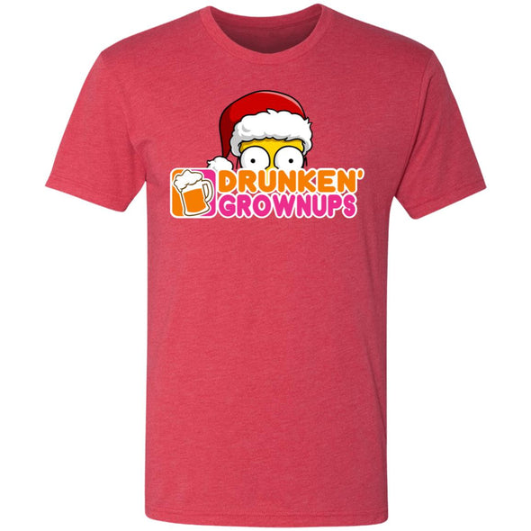 Drunken Grownups Christmas Premium Triblend Tee