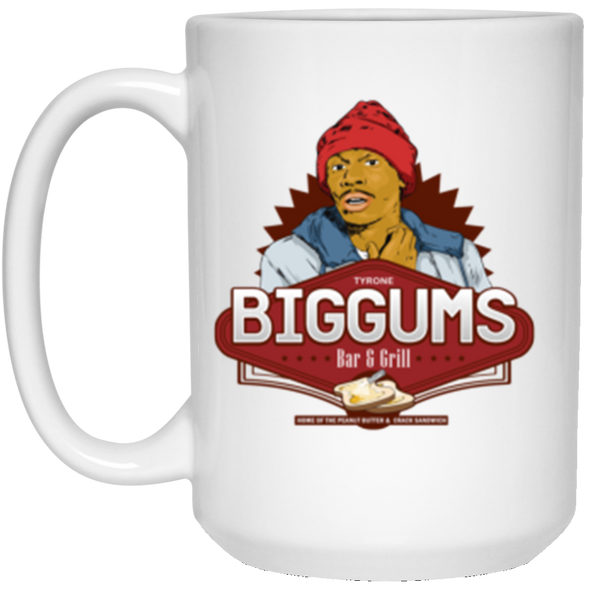 Biggums Bar & Grill White Mug 15oz (2-sided)