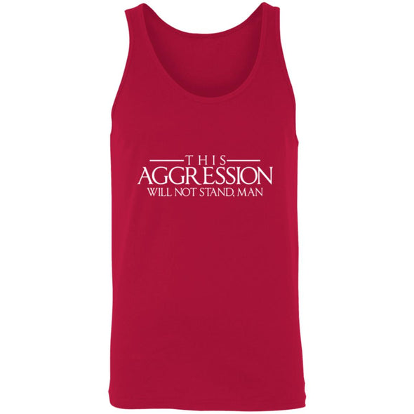 Aggression Text Tank Top