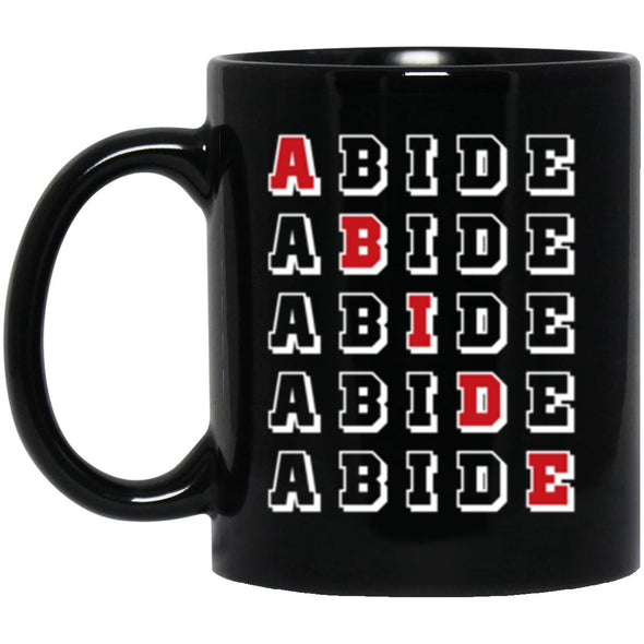 Abide Across Black Mug 11oz (2-sided)
