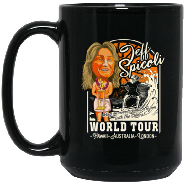 Spicoli World Tour Black Mug 15oz (2-sided)