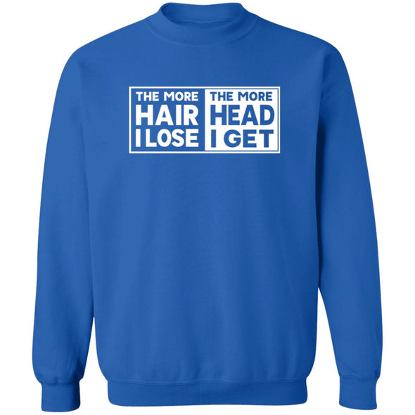 Less Hair, More Head  Crewneck Sweatshirt