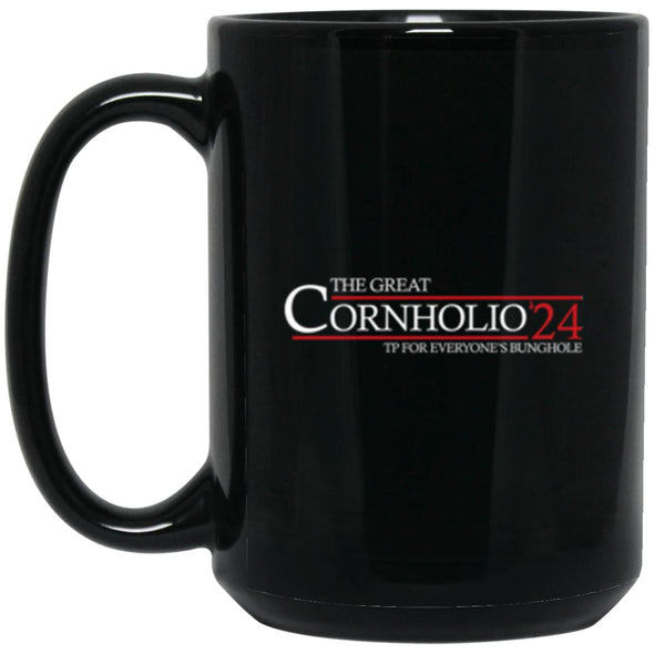 Cornholio 24 Black Mug 15oz (2-sided)